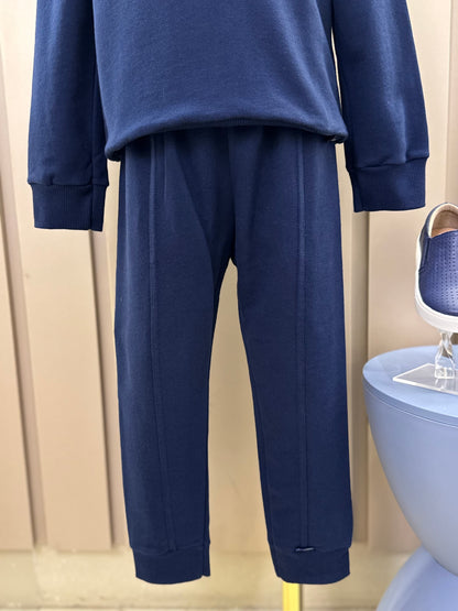 Conjunto Infantil Moletom Clássico YCC Casaco e Calça Marinho - Youccie