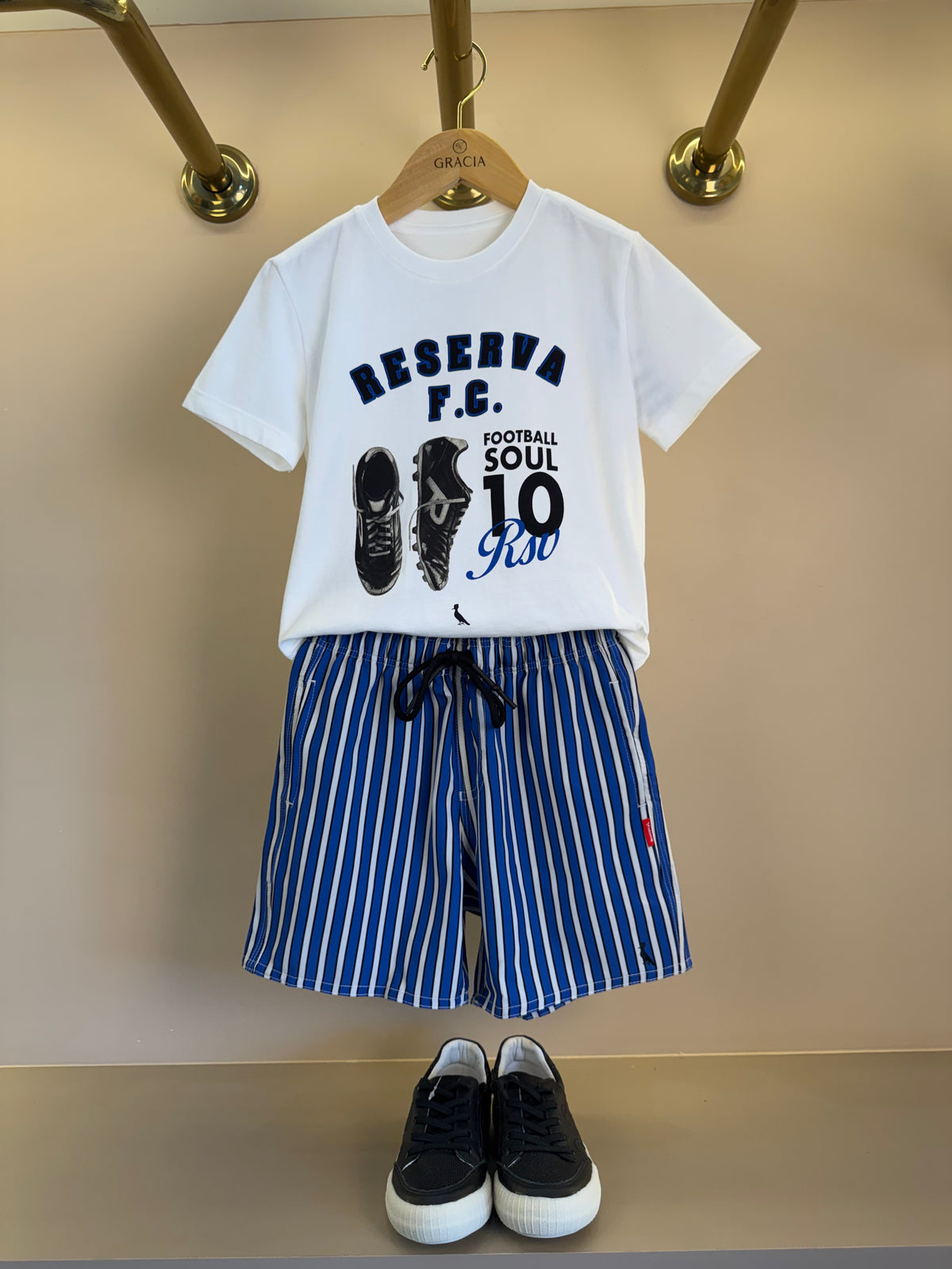 Shorts Infantil Praia Listra Bold Royal - Reserva Mini