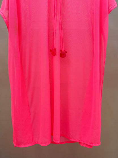 Kaftan Infantil Iris Rosa Fluor - Siri Kids