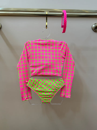 Biquíni Infantil Cropped ML Lara Aplic Est Turtle - Siri Kids