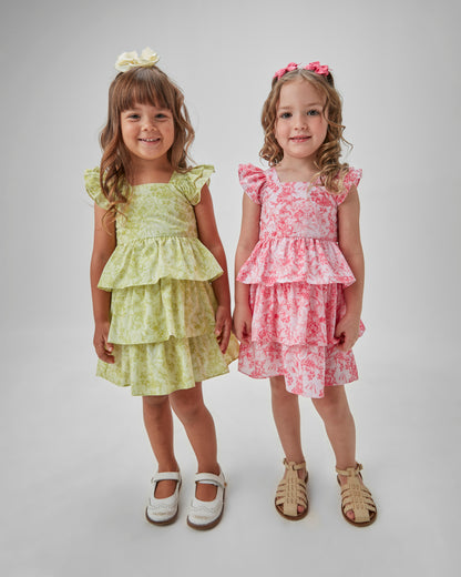 Vestido Bebê Algodão Rodado Toile Du Jouy - Um Mais Um