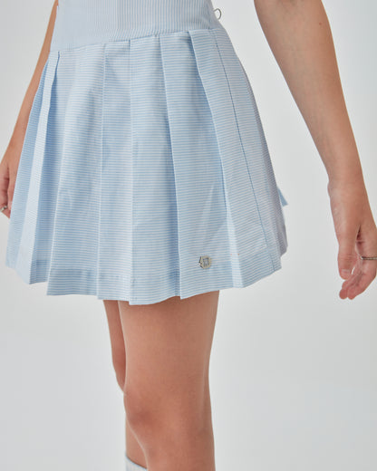 Vestido Teen Pregas Amarração Ombro e Fivelas Laterais - Two In