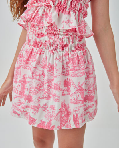 Conjunto Teen Blusa Corsele e Saia Toile Du Jouy - Two In PRÉ-VENDA