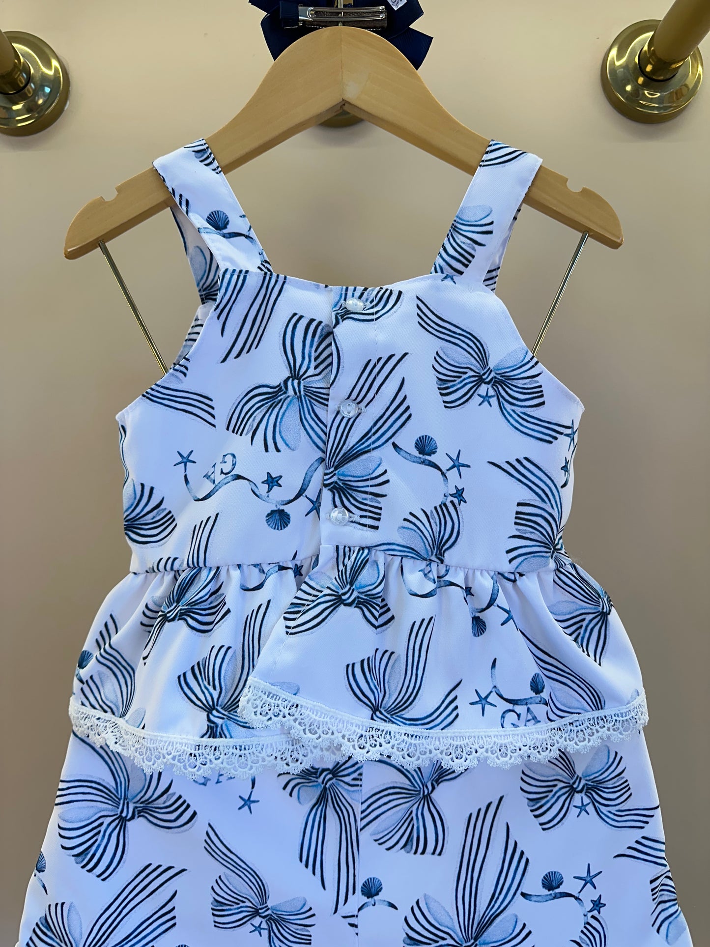 Conjunto Infantil Bata Estampada Sonho a Beira Mar e Shorts Sonho a Beira Mar - Gabriela Aquarela