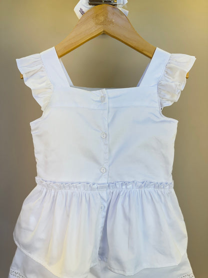 Conjunto Infantil Bordados e Pérolas - Petit Cherie