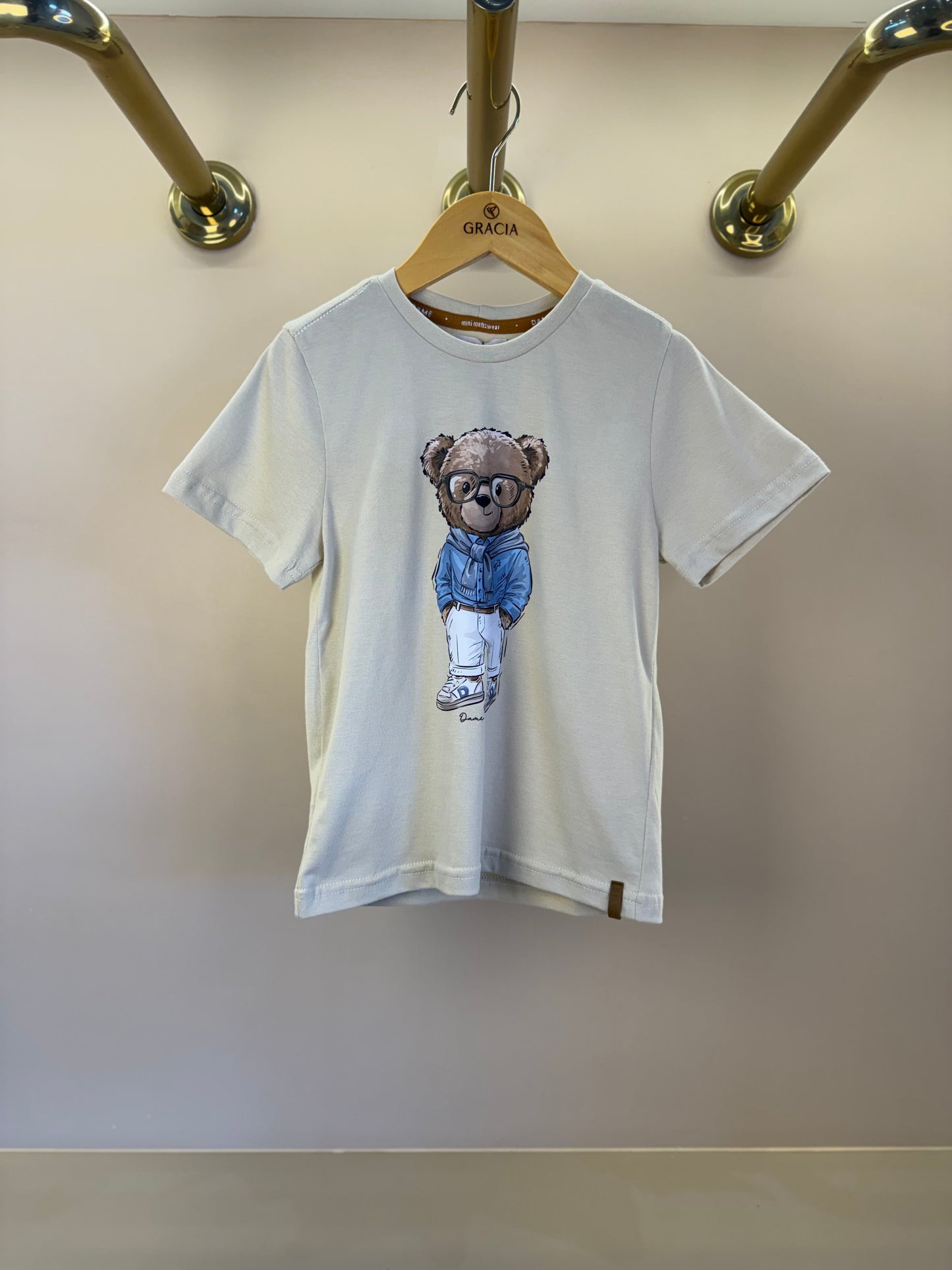 Camiseta Infantil Algodão Teddy Faria Linho - Dame