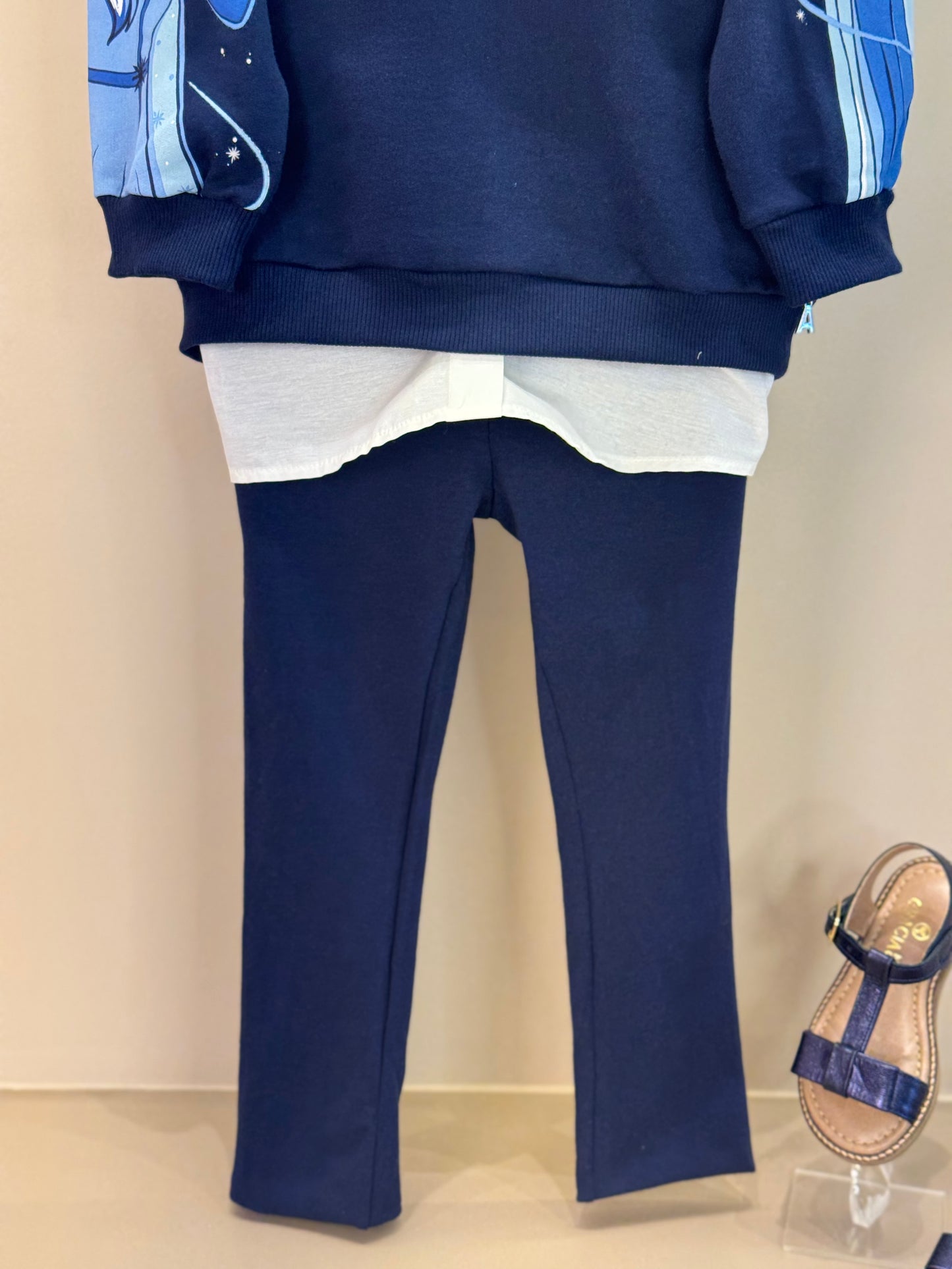 Conjunto Infantil Blusa de Moletom Frozen e Calça legging - Animê