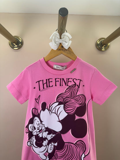 Vestido Infantil Minnie Mouse The Finest  Rosa - Animê