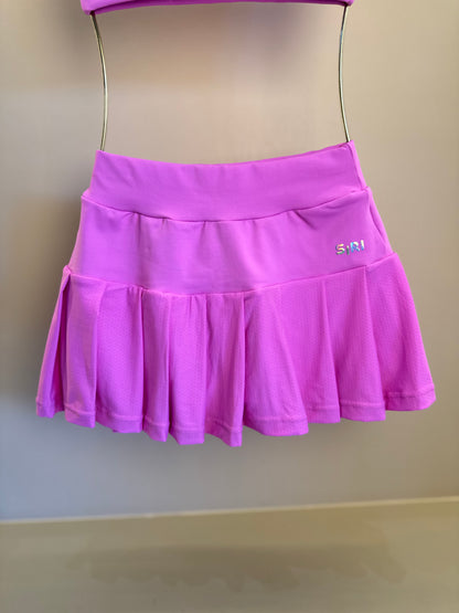 Conjunto Infantil Top Sara e Saia Lorena Patinação Rosa - Siri Sport