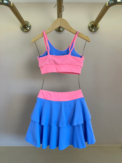 Conjunto Infantil Top UV Sara Chloe e Saia Laila Chloe Dança
