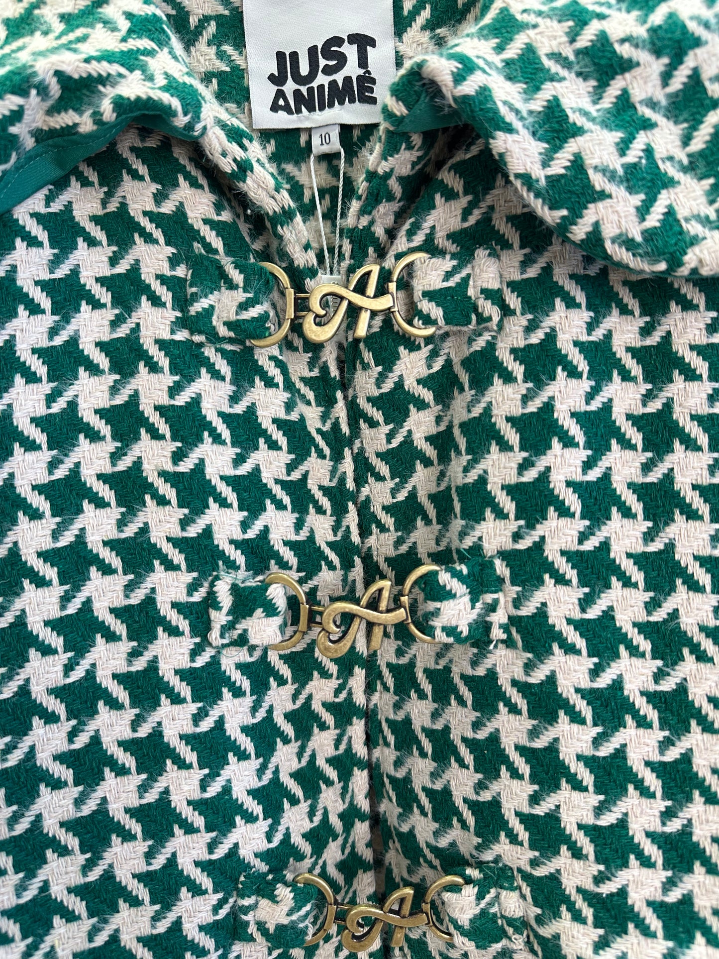 Casaco Infantil de Tweed Xadrez - Animê