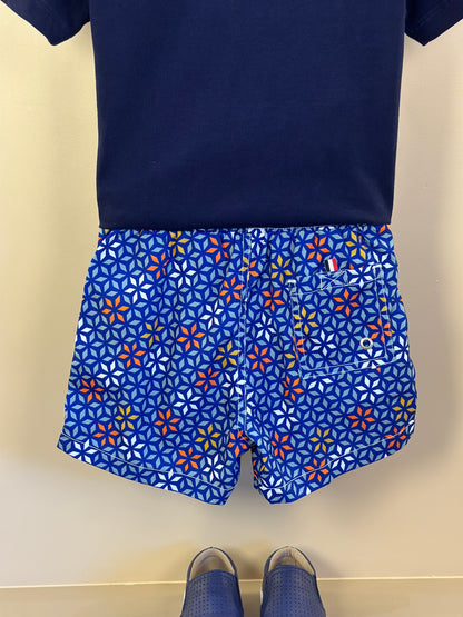 Conjunto Infantil Camiseta Algodão Marinho e Shorts Estampado - Dudes