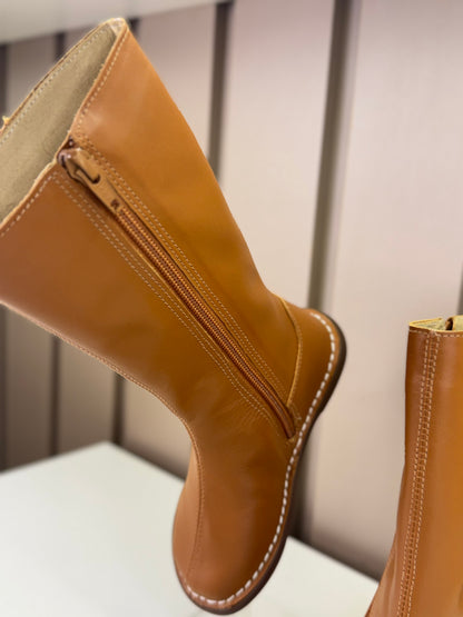 Bota Infantil Couro Pluie Nut - Petit Cheval
