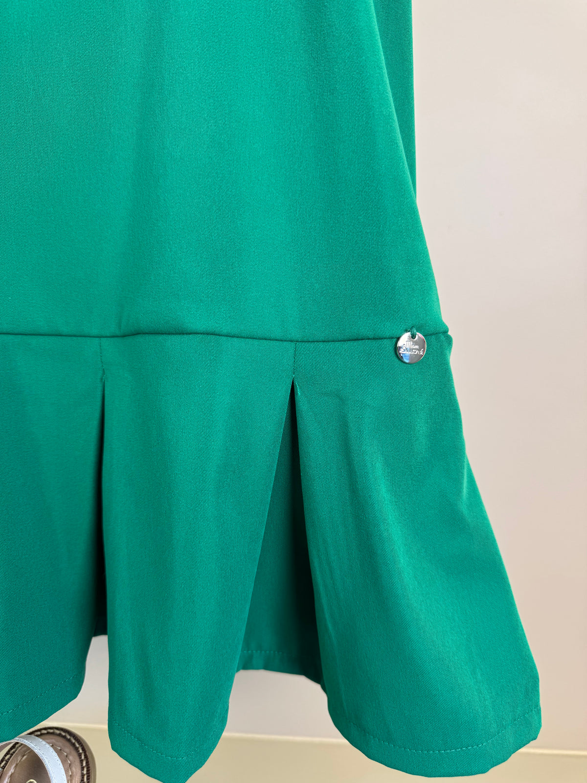 Vestido Infantil Trapézio Em Sarja Bordada - Mon Sucre