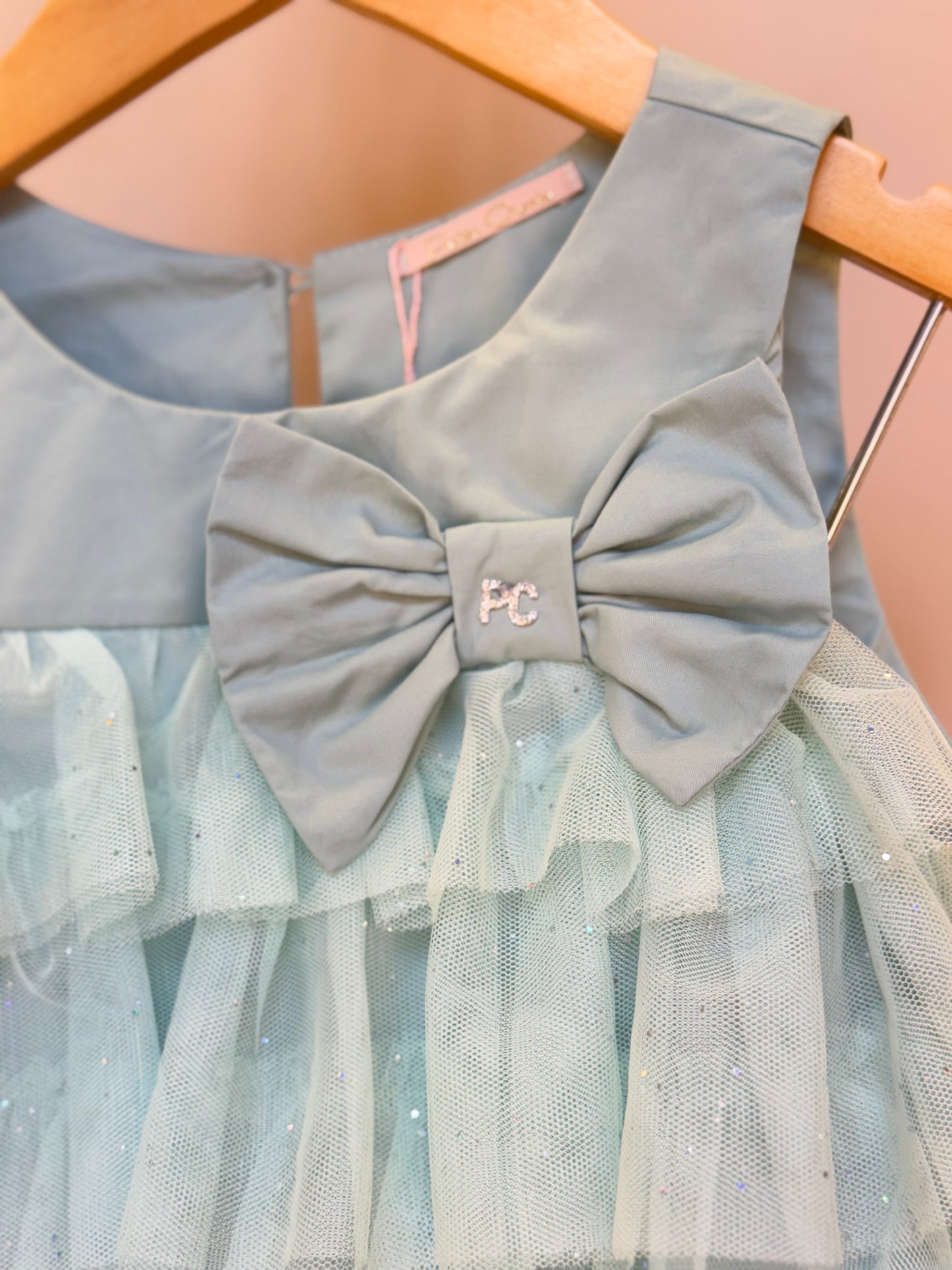 Conjunto Infantil Tricoline Blusa com Tule e Shorts - Petit Cherie
