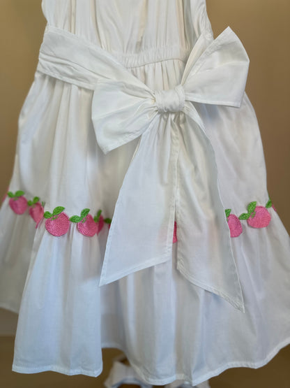 Vestido Infantil Algodão Maçãzinhas - Momi