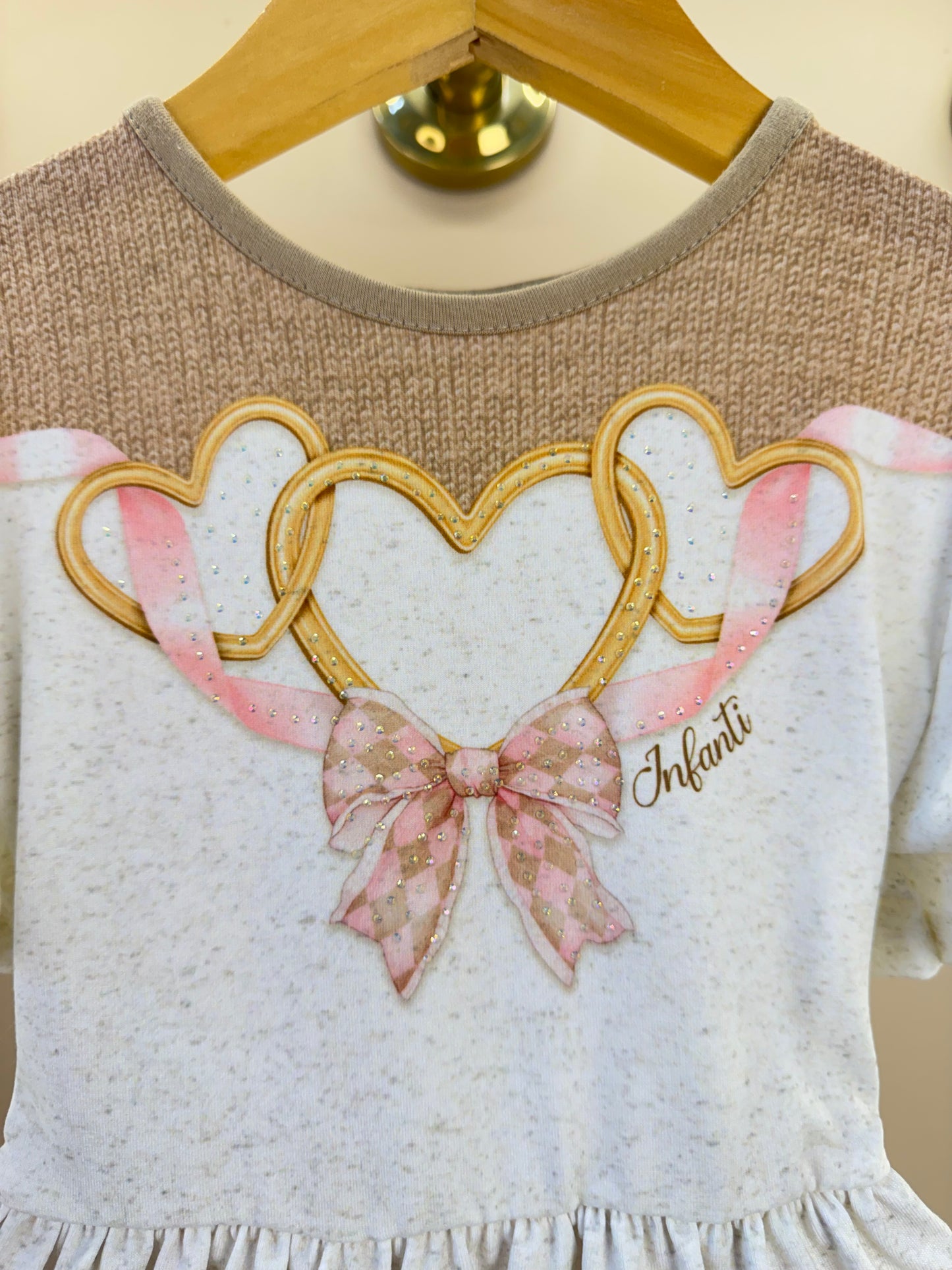 Vestido Infantil em Malha Power Bege Claro - Infanti