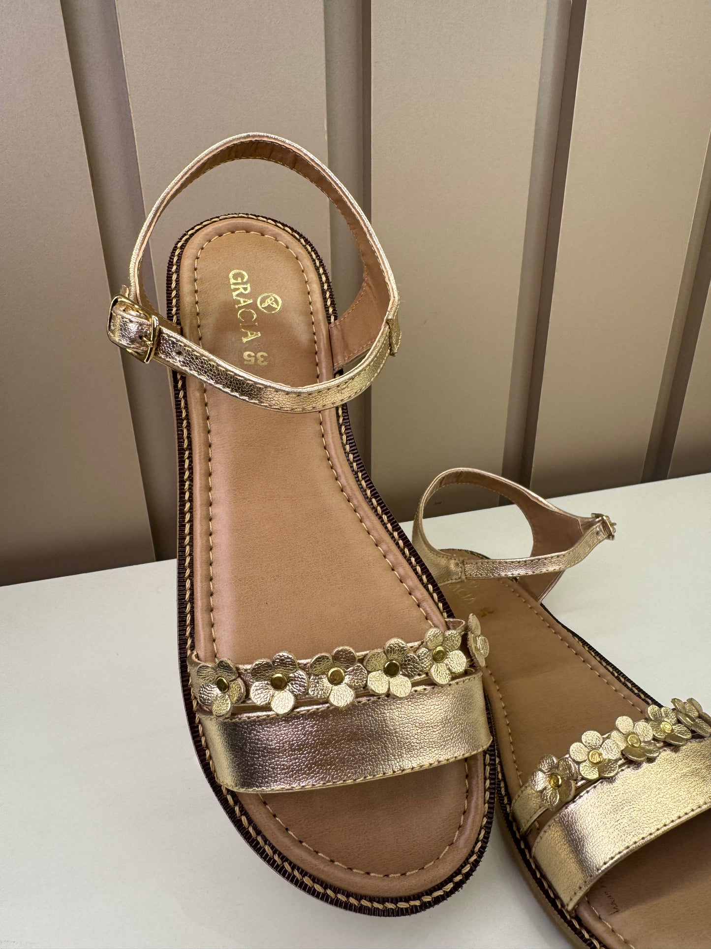 Sandália Infantil Luna Dourada - Gracia