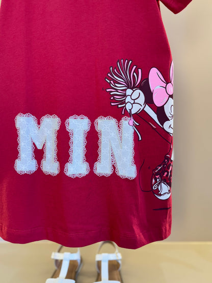 Vestido Infantil Minnie Cherry Flores ANM Rendado - Animê Petite