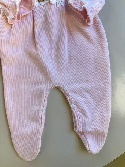 Saída de Maternidade de Algodão Luxo Rosa - Roana