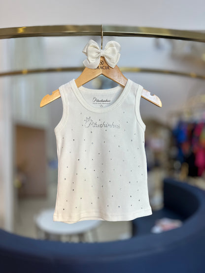 Regata Infantil Cristais Off White - Pituchinhus