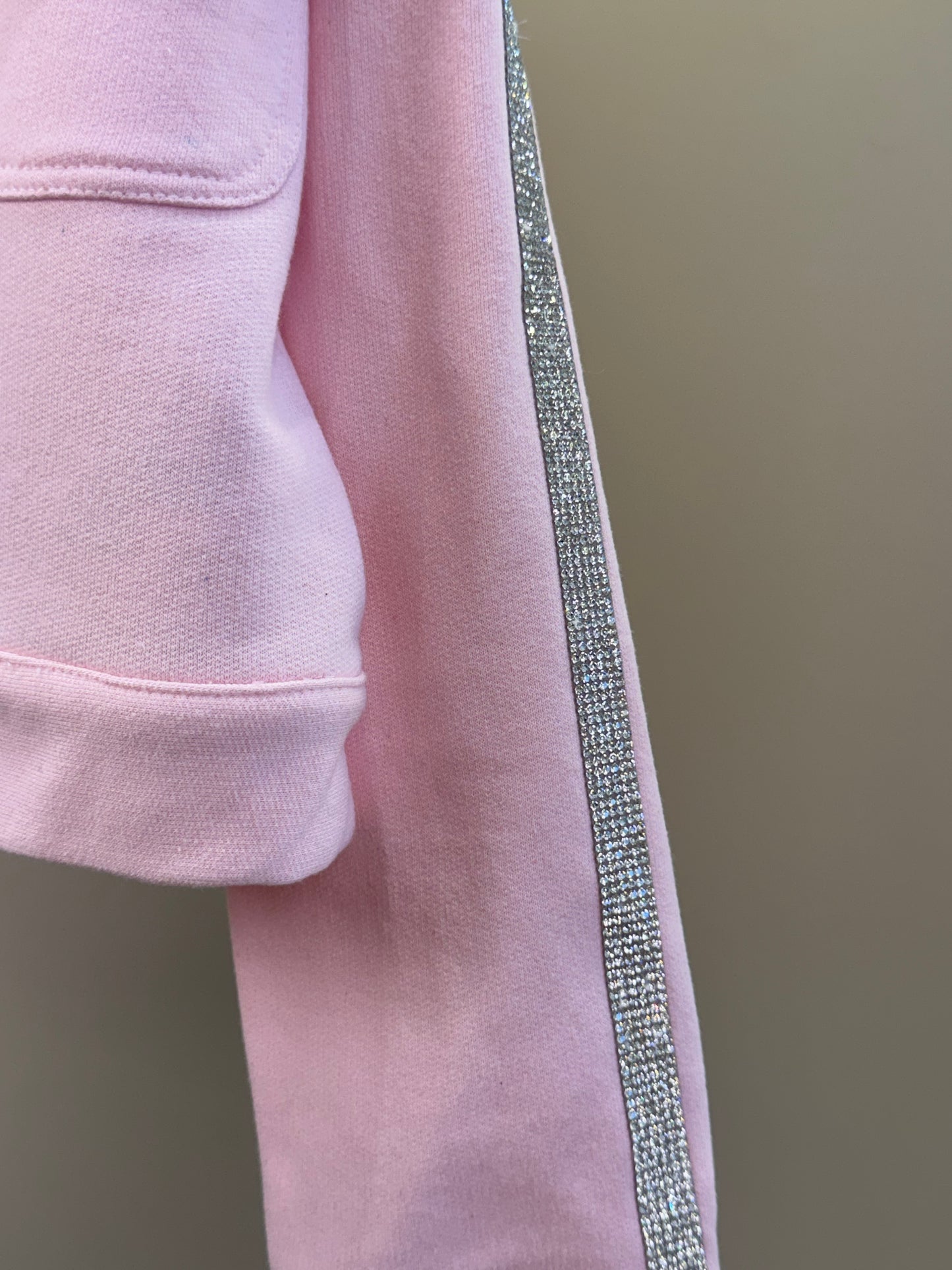Casaco Infantil Strass Rosa - Luluzinha