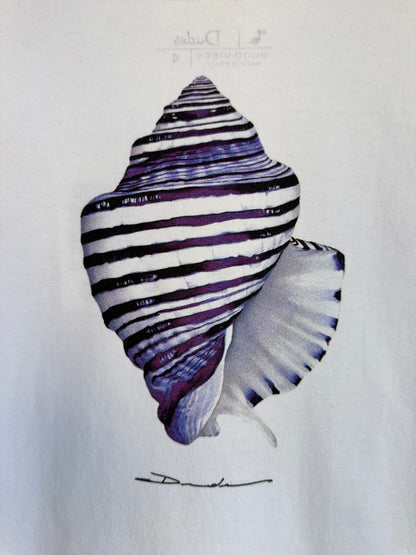 Camiseta Infantil Algodão Concha do Mar Branca - Dudes