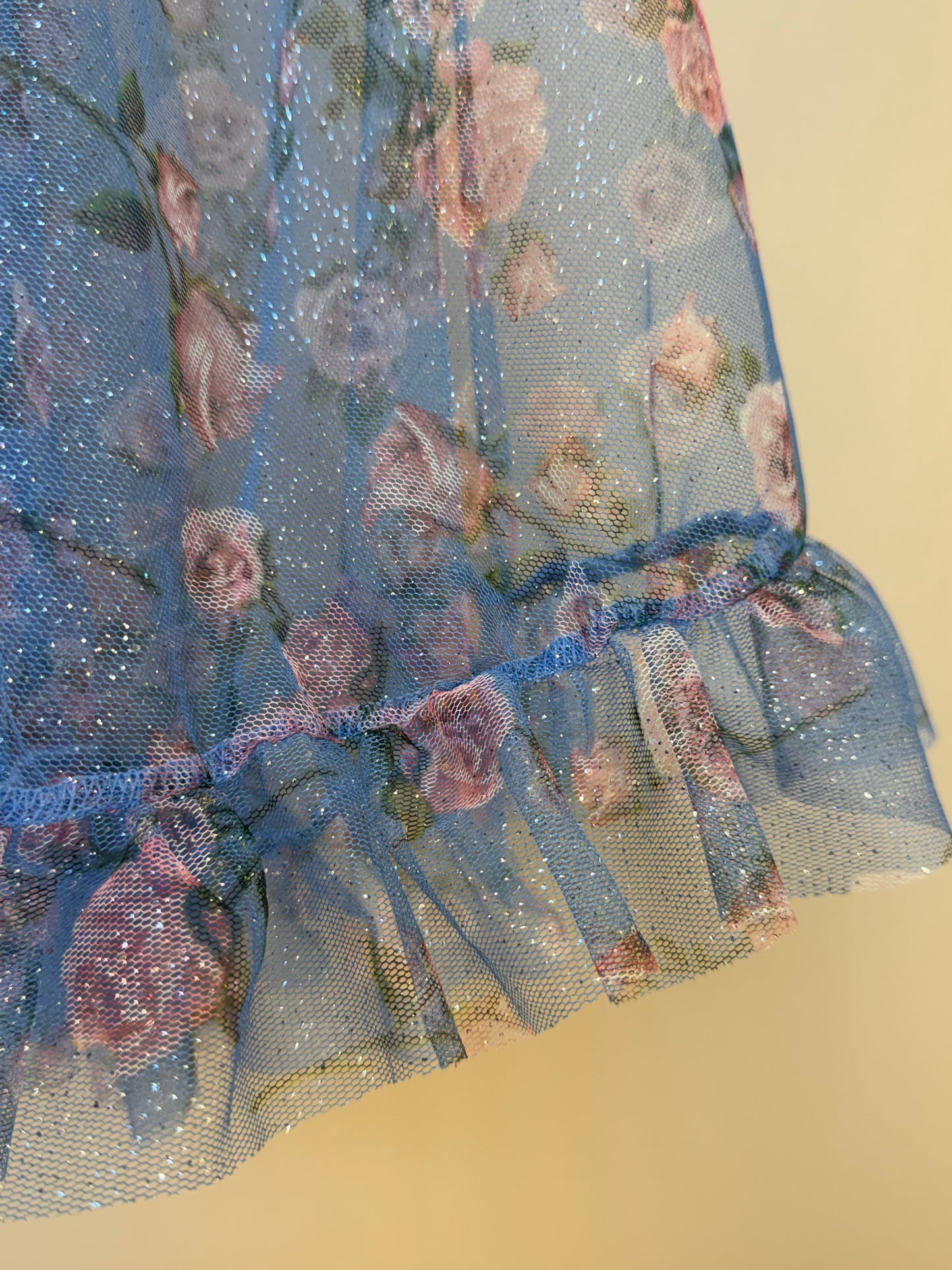 Capa Infantil Tule Glitter Azul - Luluzinha