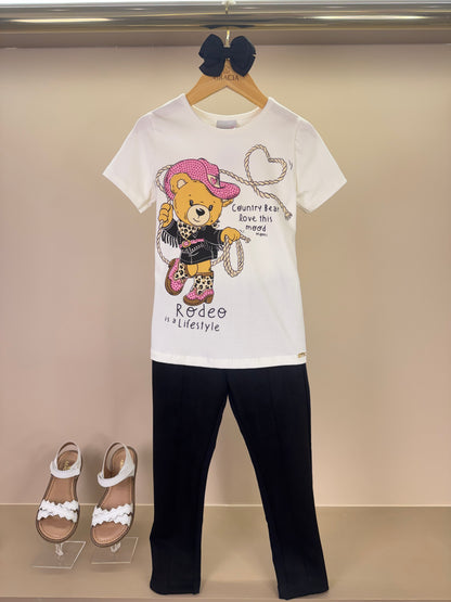 Conjunto Infantil Blusa CountryBear e Legging - Momi