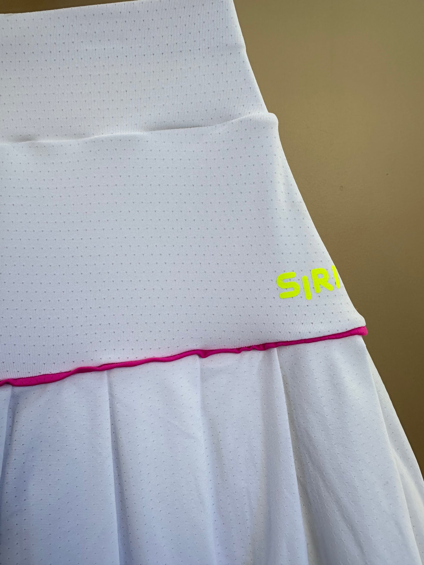 Conjunto Infantil Top Basic Six e Saia Fernanda Dry Badminton Branco - Siri Sport