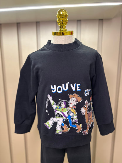 Conjunto Infantil Moletom Blusão Toy Story  e Calça Preta - Youccie