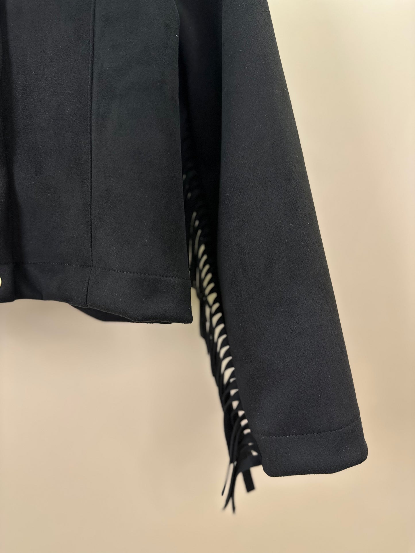 Jaqueta Infantil de Suede com Franjas - Momi