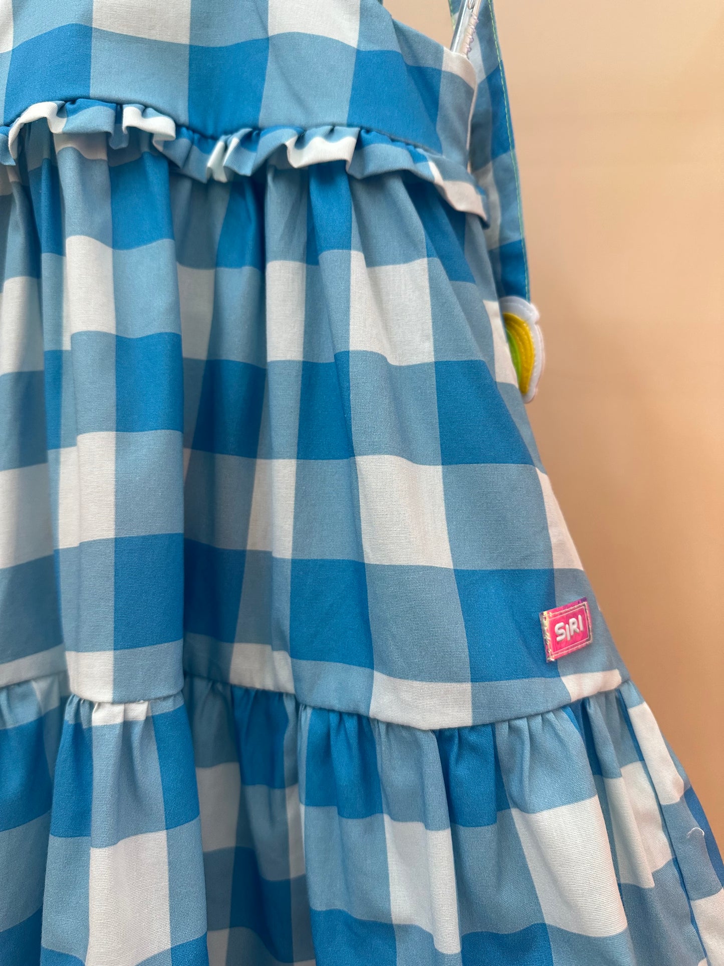 Vestido Infantil Lívia Est. Vichy Limão - Siri Kids