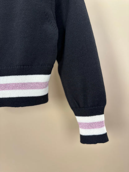 Blusa Infantil Tricot Barbie Color Preta - Pituchinhus