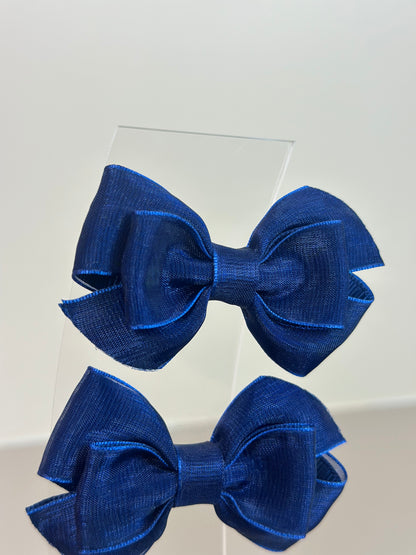 Laço Infantil Special All Organza Marinho Parzinho P - Gracia