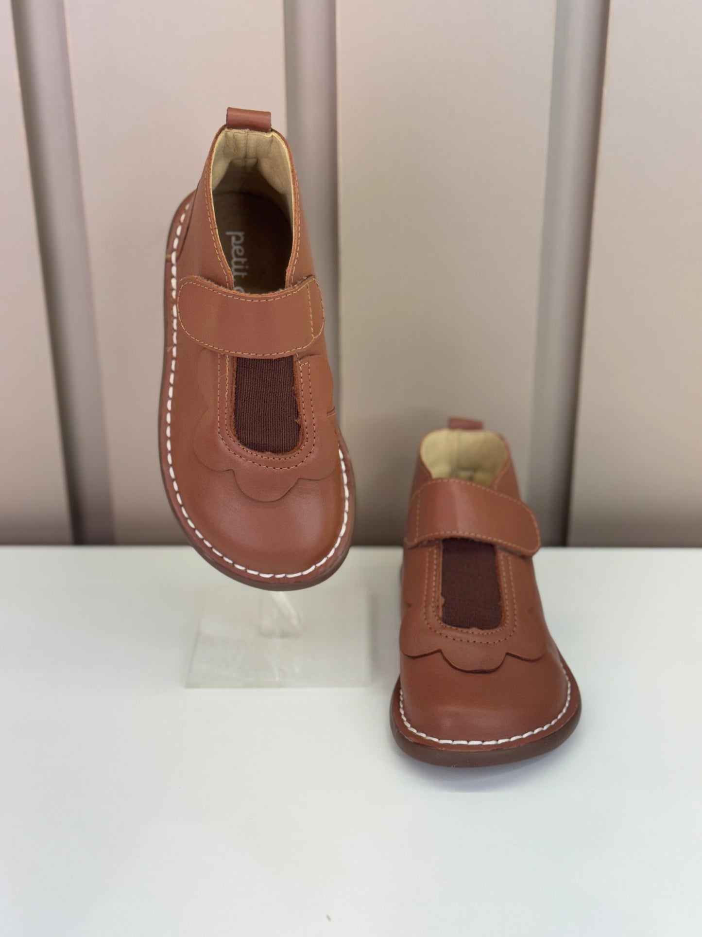 Bota Infantil Couro Bem-Me-Quer Cuia - Petit Cheval
