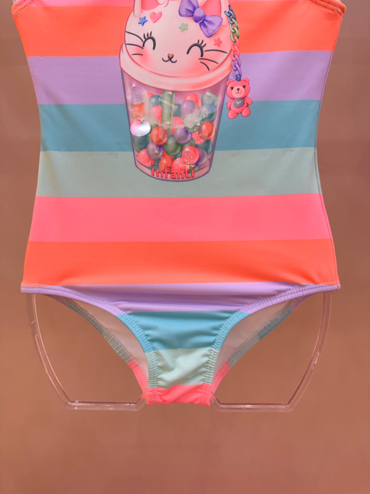 Maiô Infantil  Malha UV Dry UV 50+ Rosa - Infanti