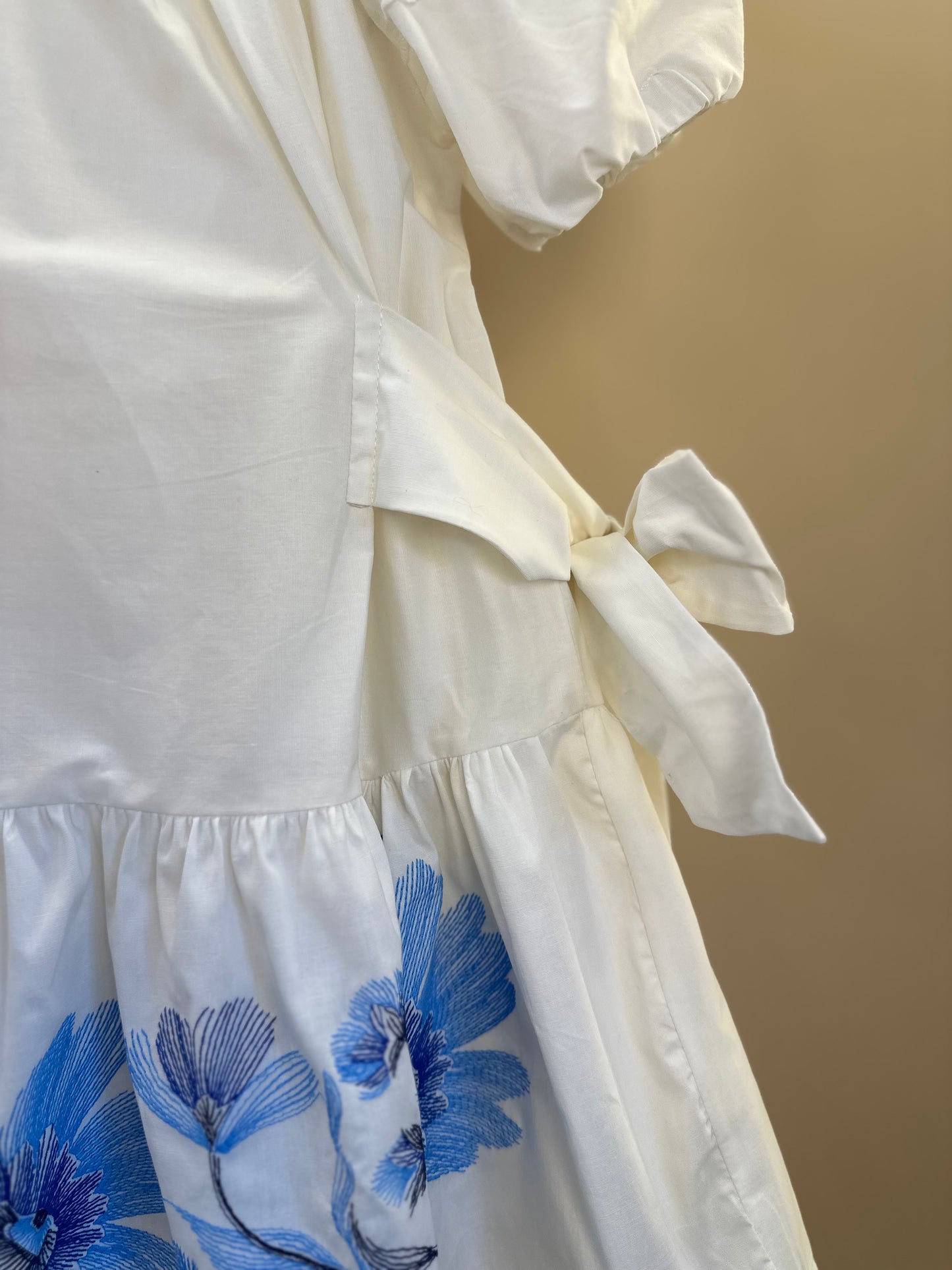 Vestido Infantil Flores Azuis - Animê