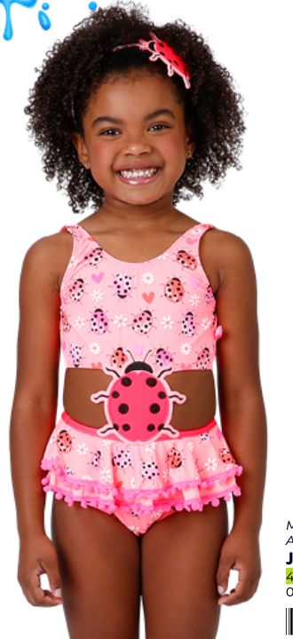 Maiô Infantil Carine Est Joaninha - Siri Kids