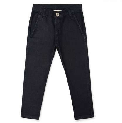 Calça Infantil Social Sarja Flex Preta - Dame
