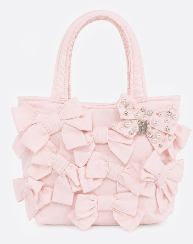 Bolsa Infantil Puffer Multi Laços Bordados - Pituchinhus