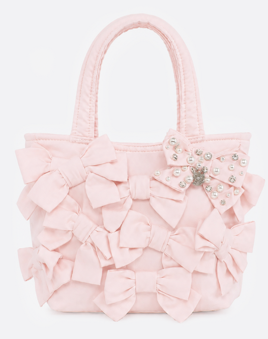 Bolsa Infantil Puffer Multi Laços Bordados - Pituchinhus