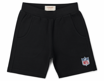 Bermuda Infantil Futebol NFL Preta - Dame