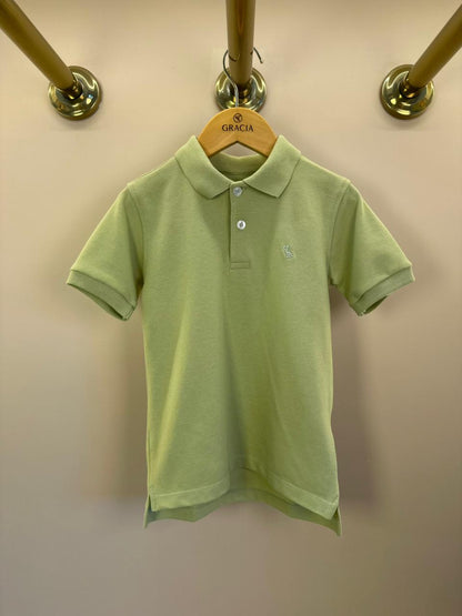 Polo Infantil Piquet Verde - Dudes