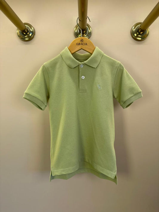 Polo Infantil Piquet Verde - Dudes