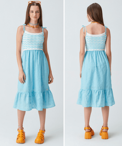 Vestido Midi Tricot & Laise - Two In - Gracia