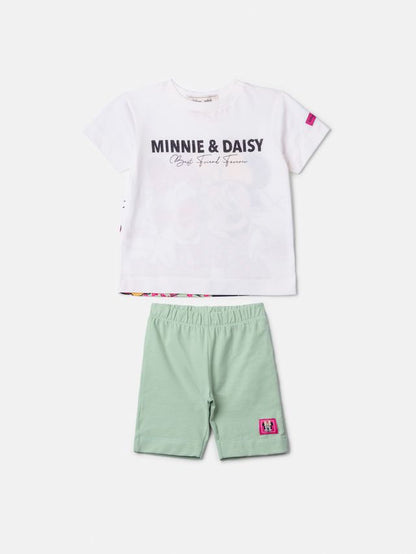 Conjunto Infantil Tshirt Minnie & Daisy Legging Disney - Animê