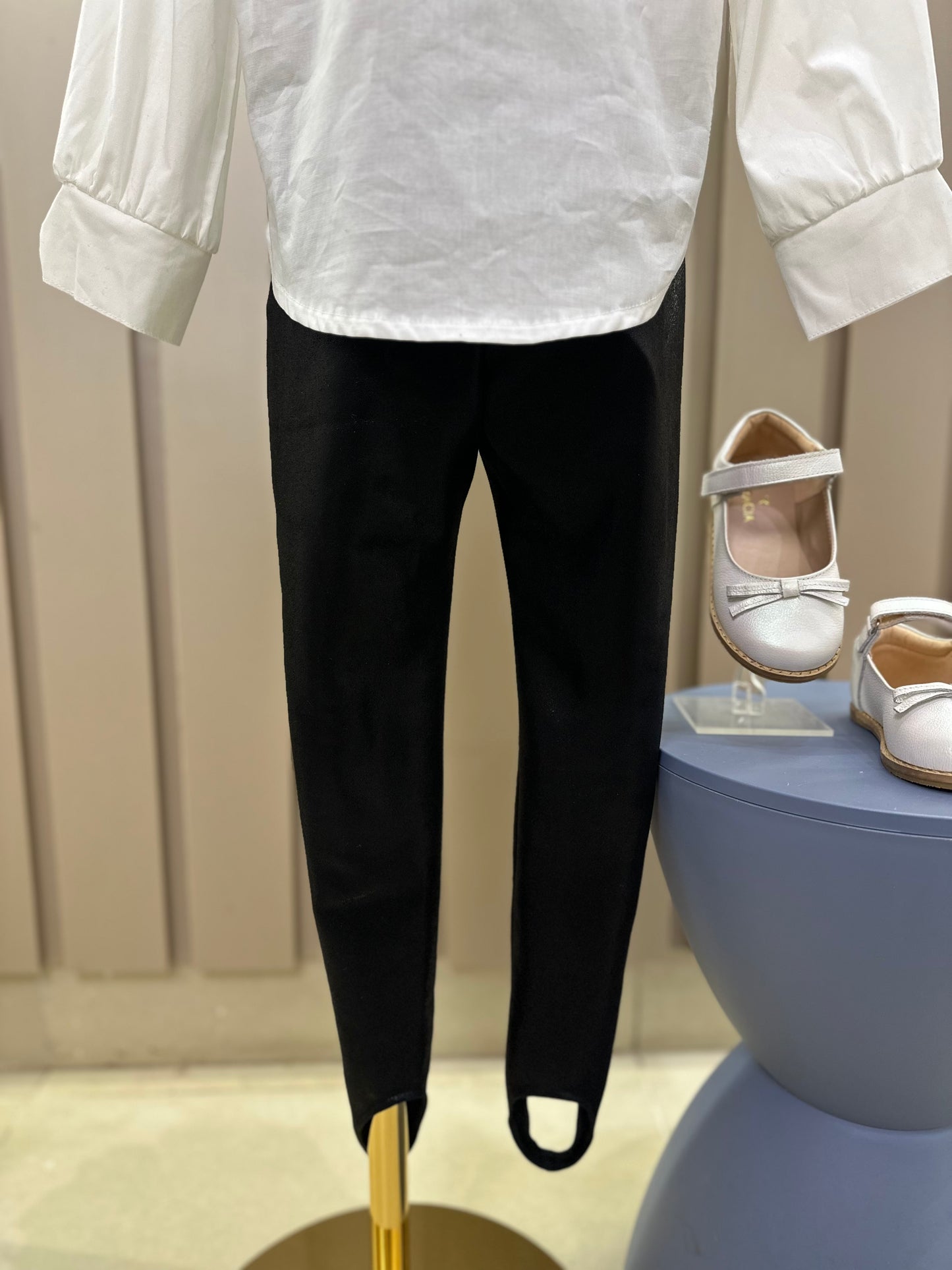 Conjunto Infantil Trio Tricot Minnie Animal Print, Camisa Gola Babados Rendas e Calça Montaria com Pezinho Preta - Animê