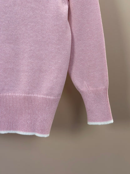 Blusa Infantil Tricot Barbie Strass Sugar Rose - Pituchinhus