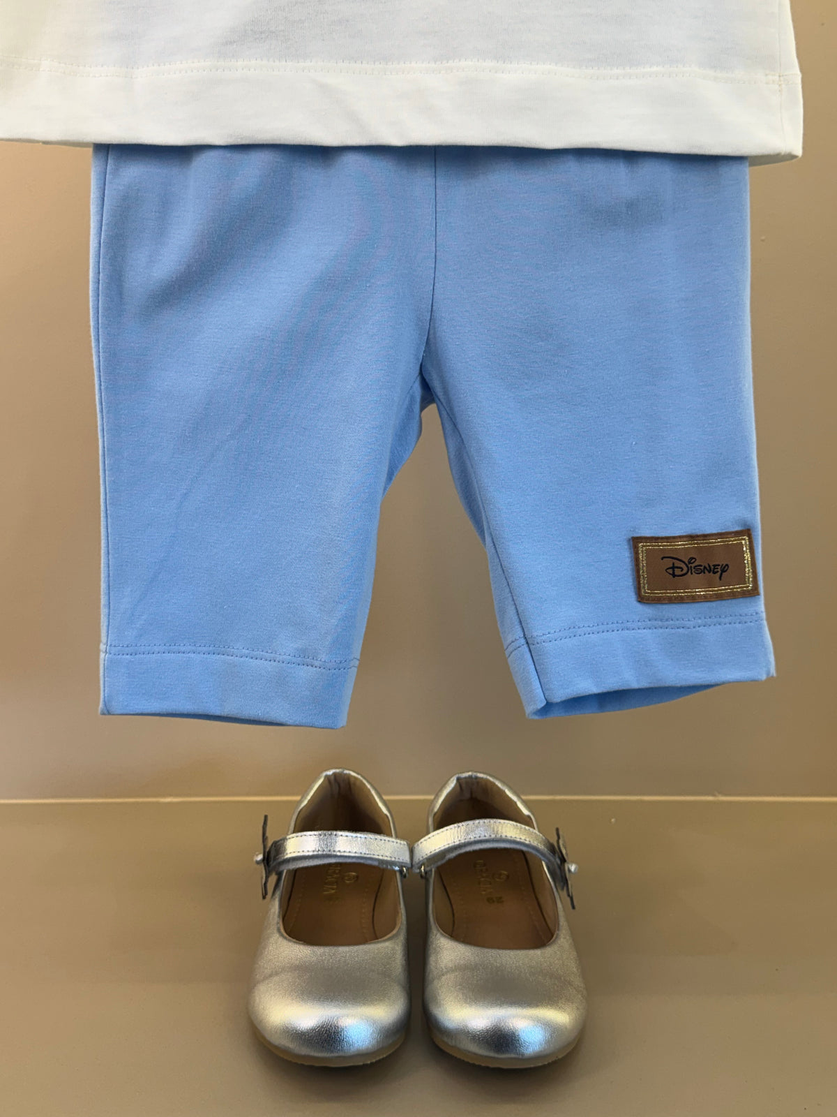 Conjunto Blusa Minnie Strass Paris e Shorts Legging Azul - Animê